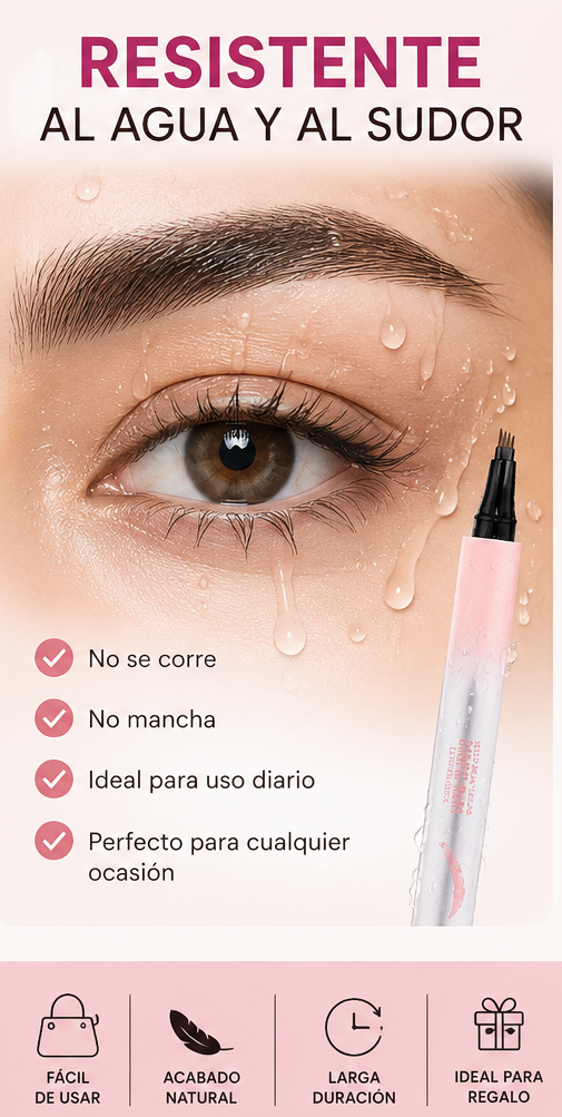 4D Waterproof Eyebrow Pencil | 2-in-1 Natural Effect