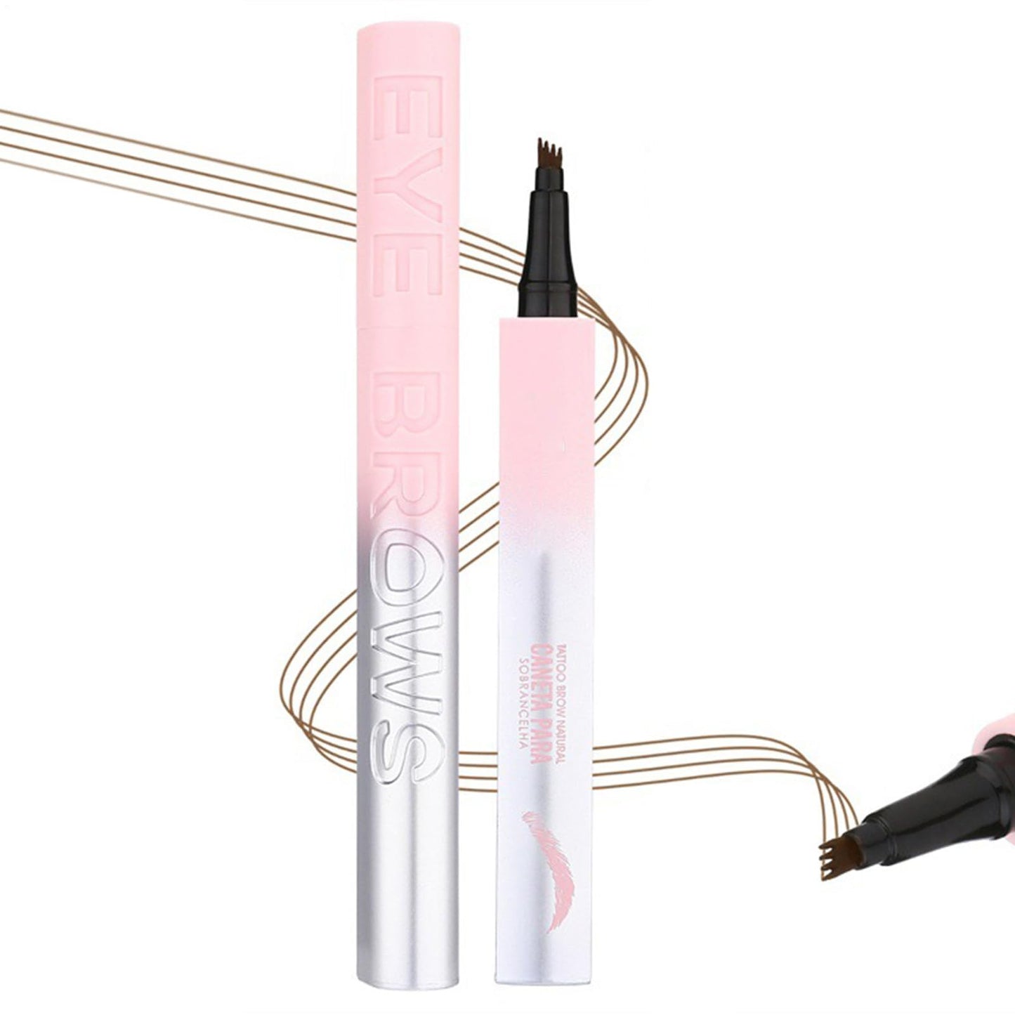 4D Waterproof Eyebrow Pencil | 2-in-1 Natural Effect